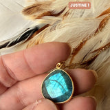 Collier Justine Labradorite 1, 2, 3 - Parfaites Imparfaites