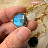 Collier Justine Labradorite 1, 2, 3 - Parfaites Imparfaites