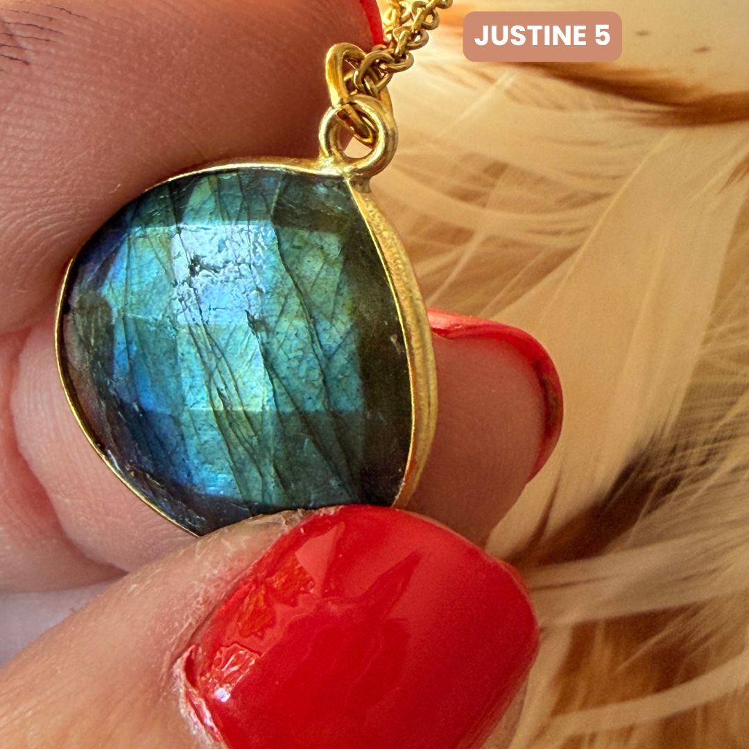 Collier Justine Labradorite 4, 5, 6 - Parfaites Imparfaites