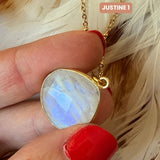 Collier Justine Pierre de lune 1,2, 3 - Parfaites Imparfaites
