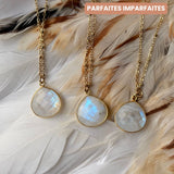 Collier Justine Pierre de lune 1,2, 3 - Parfaites Imparfaites