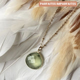 Collier Justine Prehnite - Parfaites Imparfaites