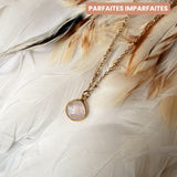 Collier Justine Quartz rose - Parfaites Imparfaites