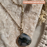 Collier Justine Agate Mousse - Parfaites Imparfaites