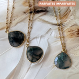 Collier Justine Agate Mousse 1, 2, 3 - Parfaites Imparfaites