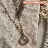 Collier Justine Quartz rose - Parfaites Imparfaites