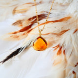 Collier JUSTINE Citrine - Abondance et Joie