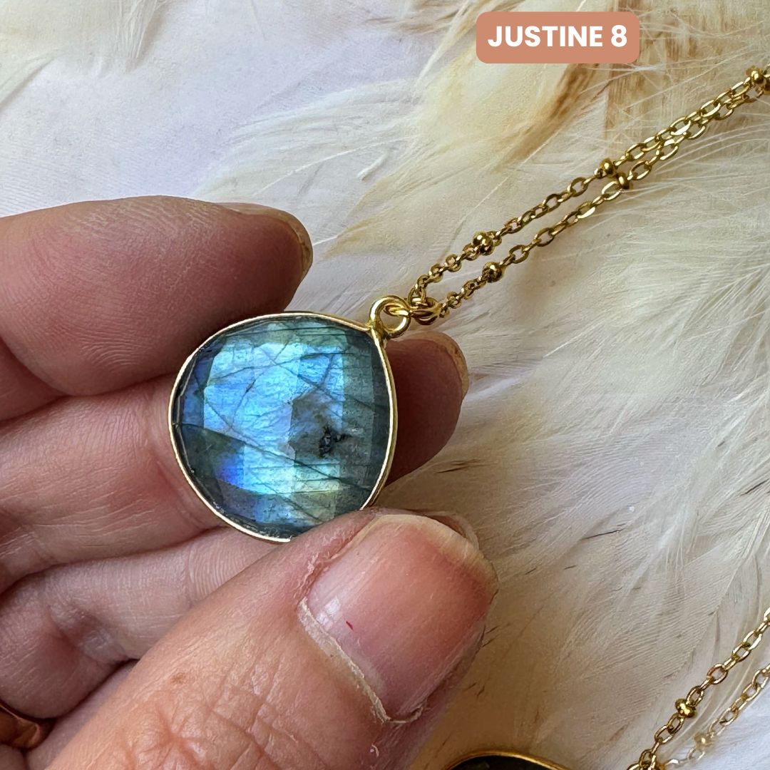 Collier Justine Labradorite 7, 8, 9 - Parfaites Imparfaites