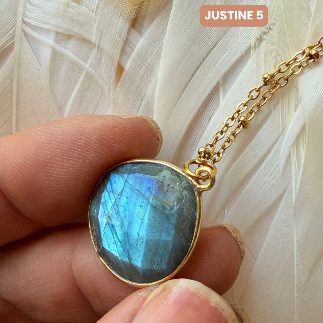 Collier Justine Labradorite 4, 5, 6 - Parfaites Imparfaites
