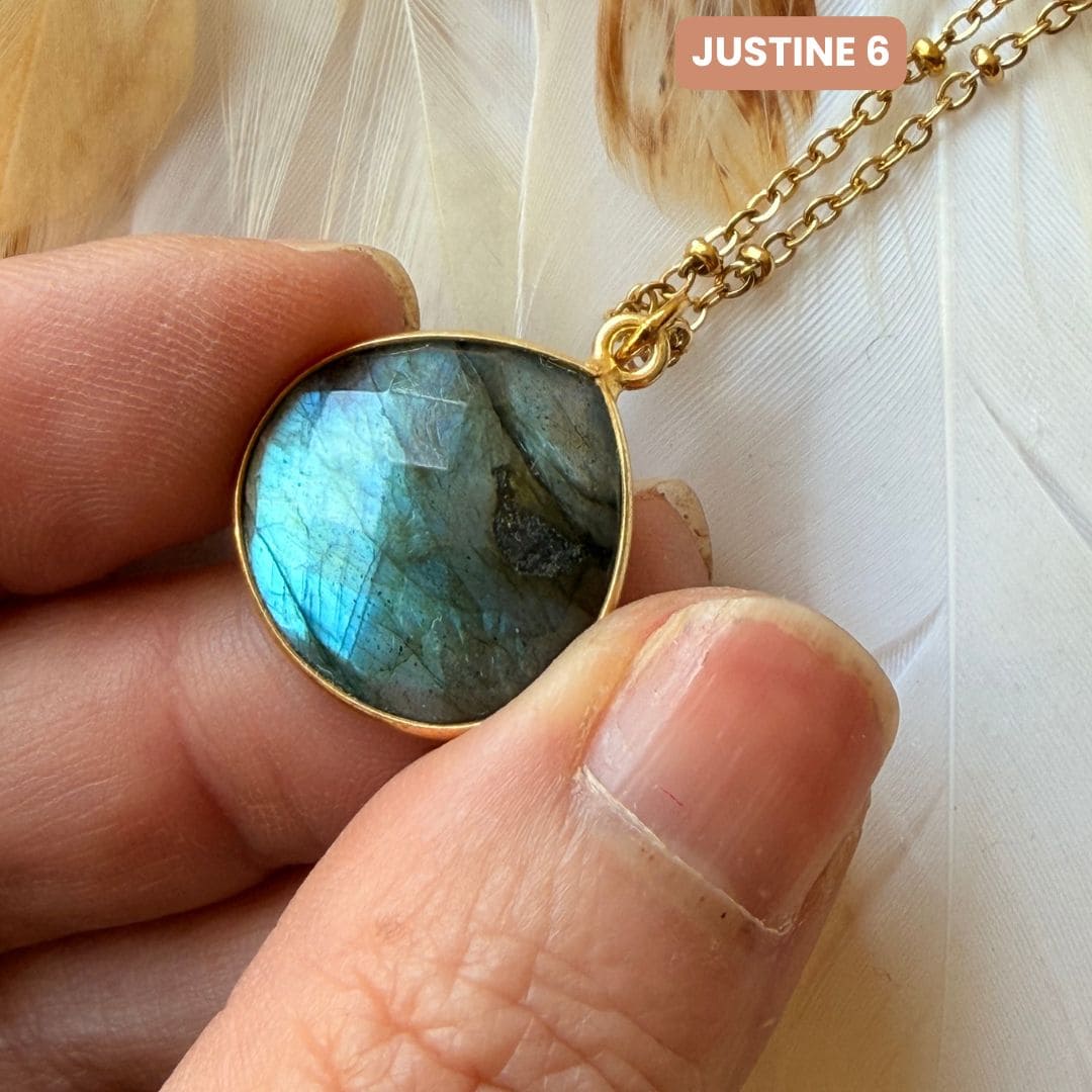 Collier Justine Labradorite 4, 5, 6 - Parfaites Imparfaites