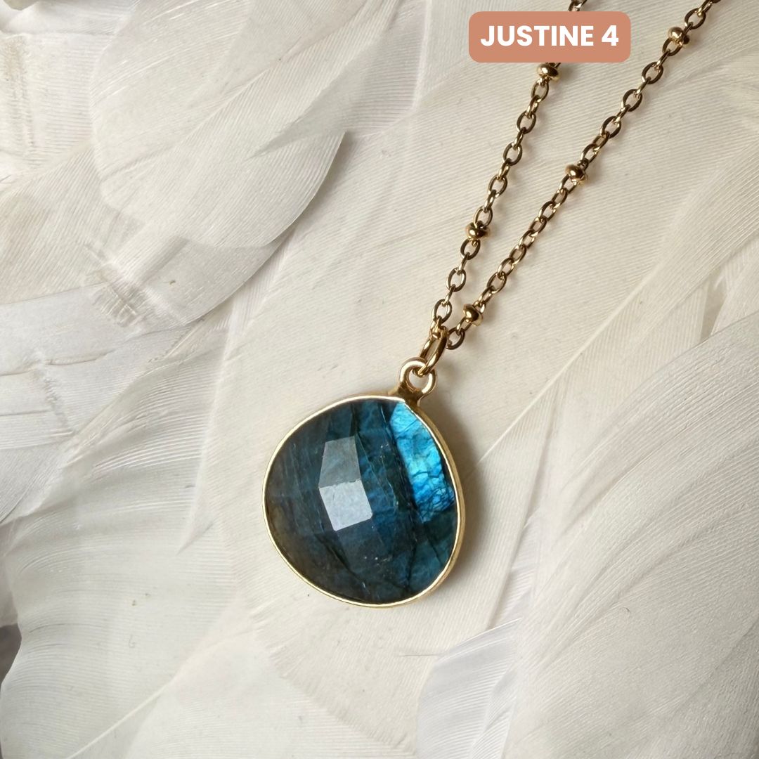 Collier Justine Labradorite 4, 5, 6 - Parfaites Imparfaites