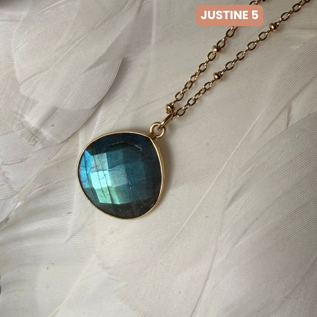 Collier Justine Labradorite 4, 5, 6 - Parfaites Imparfaites