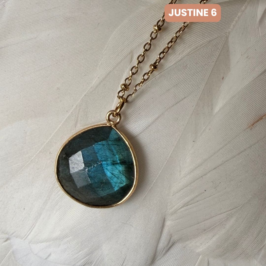 Collier Justine Labradorite 4, 5, 6 - Parfaites Imparfaites