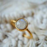 Bague réglable Lavanya Pierre au choix