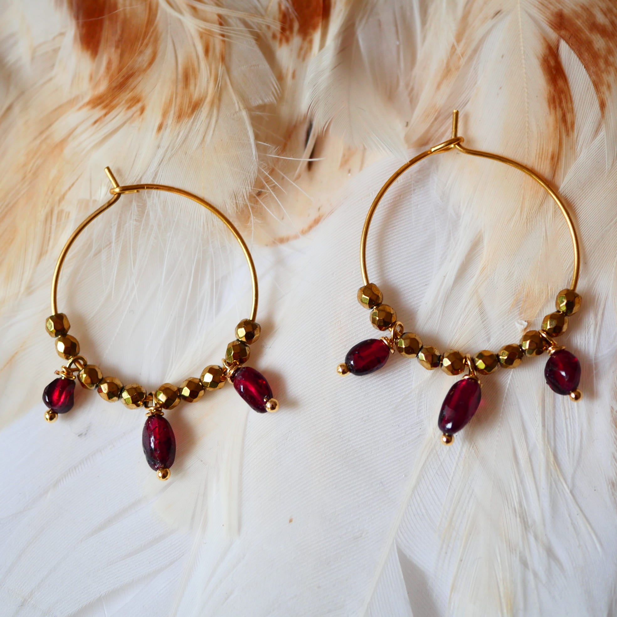 boucles lou grenat Ginandger