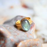 Bague réglable Mathilde Labradorite