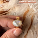 Bague Mathilde Pierre de Lune arc-en-ciel - Parfaites Imparfaites