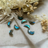 Pierre Labradorite en forme de Lune