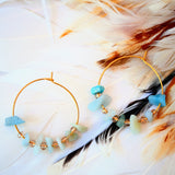 Boucles d'oreilles Prisca Amazonite