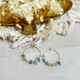 Boucles d’oreilles Prisca fluorite