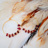 Boucles d'oreilles Grenat - Prisca