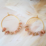 Boucles d'oreilles Prisca Pierre de Soleil