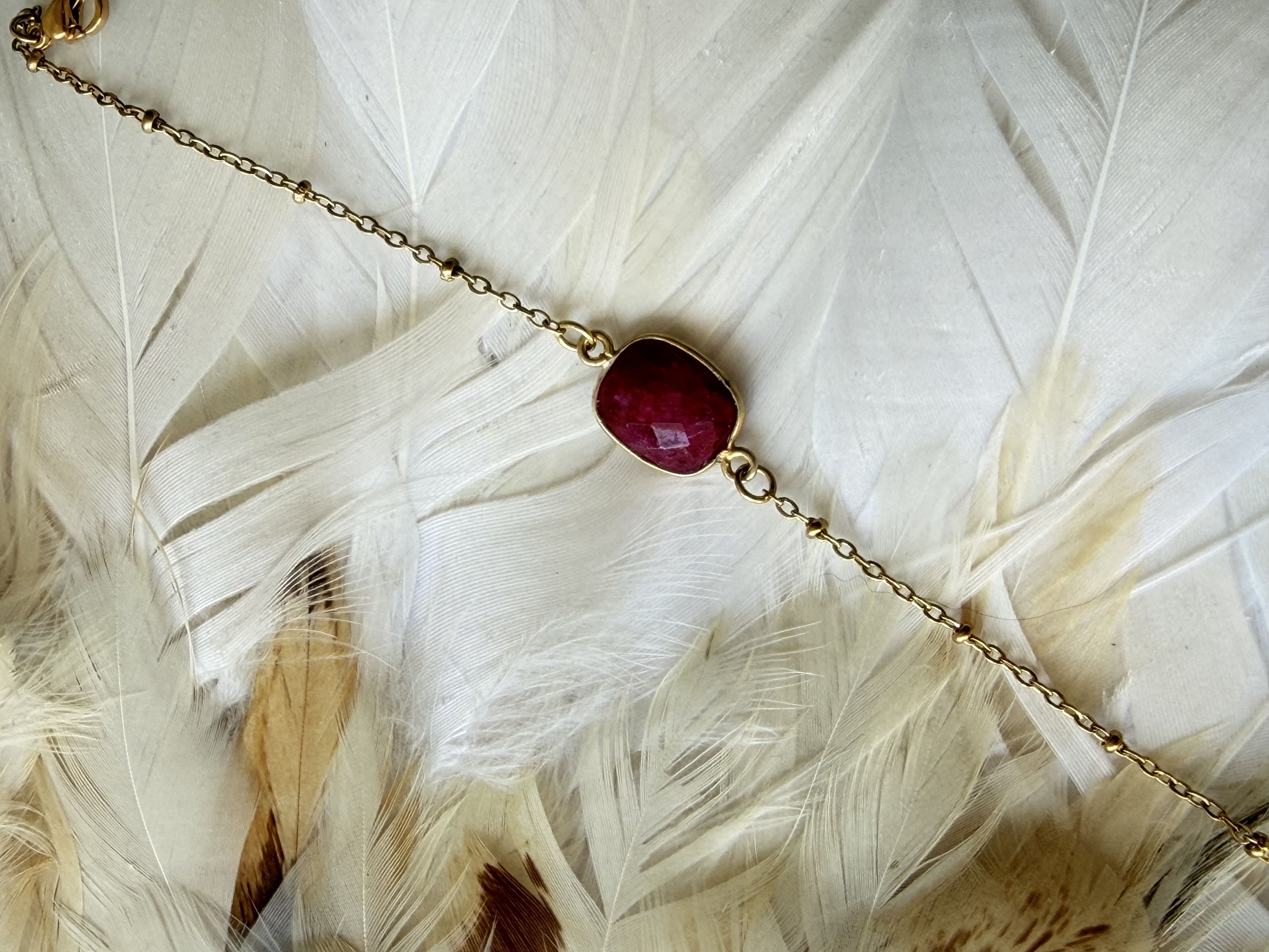 Bracelet Nino pierres au choix - Parfaites Imparfaites