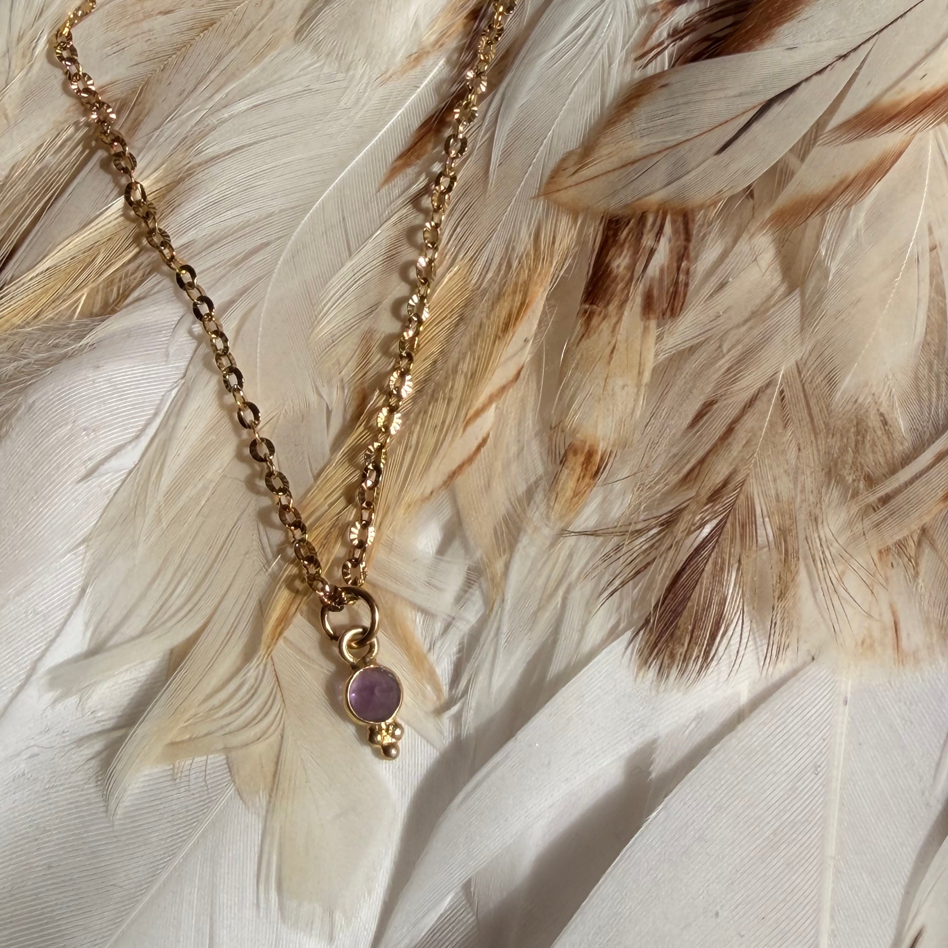 Halskette Amethyst oder Labradorit - Perfekt Unvollkommen