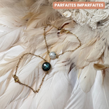 Bracelet Nino Labradorite ou Pierre de lune arc-en-ciel - Parfaites Imparfaites