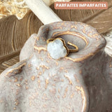 Bague Subhagya pierre de lune arc en ciel - Parfaites Imparfaites