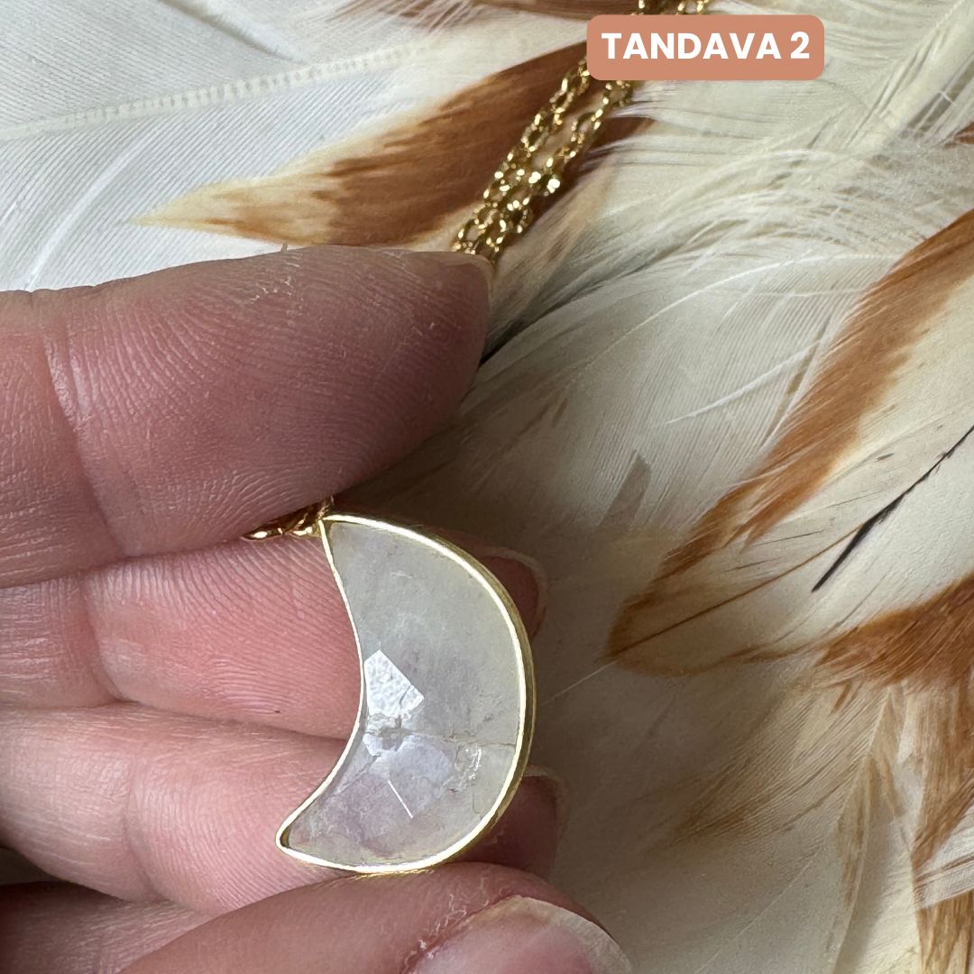 Collier Tandava Pierre de lune 1 2 3 - Braderie Parfaites
