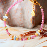 Bracelet Pallav tourmaline en situation — bijou pierre naturelle artisanal Ginandger
