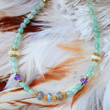 Bracelet Smriti en aventurine naturelle — bijou pierre naturelle mémoire et intuition Ginandger
