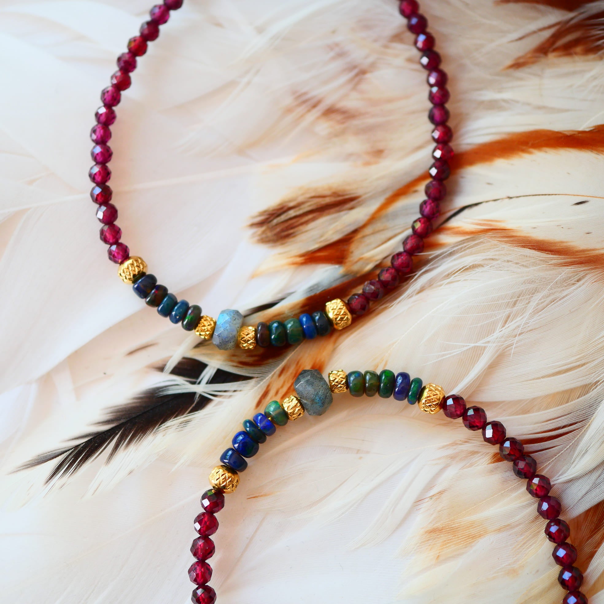 Bracelet Tamas en grenat naturel — bijou pierre naturelle protection intense Ginandger
