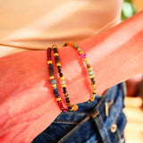 Bracelet Tamas grenat en situation — bijou pierre naturelle artisanal Ginandger
