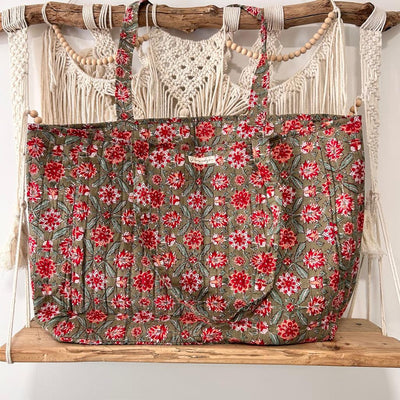 Maxi-cabas marron