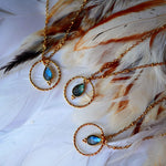 Détail collier Clémentine labradorite lithothérapie reflets changeants magie Ginandger