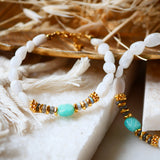 Bracelet Adhya duo pierre de lune amazonite féminité joie
