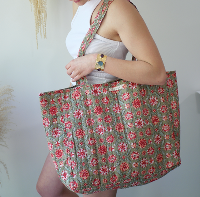 Maxi-cabas marron