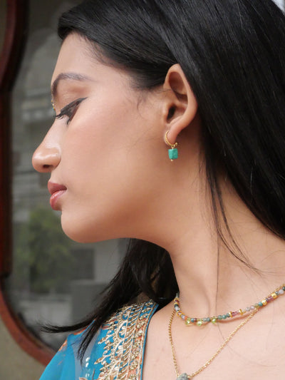Boucles d'oreilles Fame (pierre au choix)