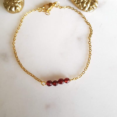 Bracelet Camille (pierre au choix)