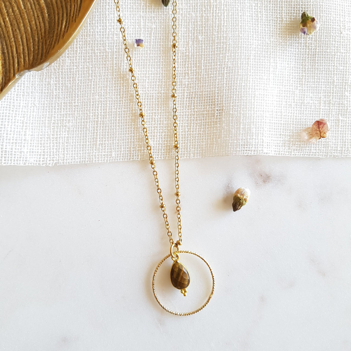Collier Clémentine Oeil de Tigre