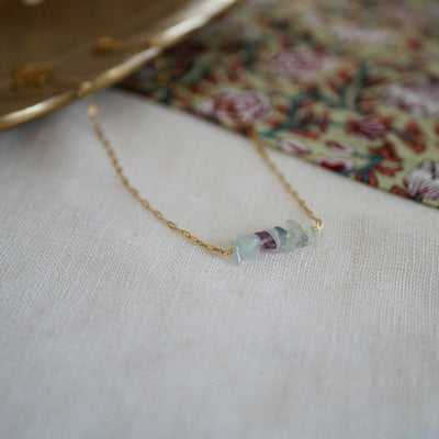 Collier Dhara pierre au choix