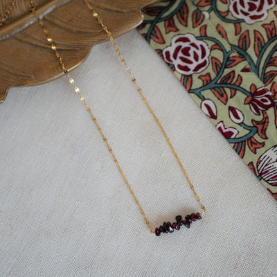 Collier Dhara pierre au choix