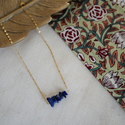 Collier Dhara pierre au choix