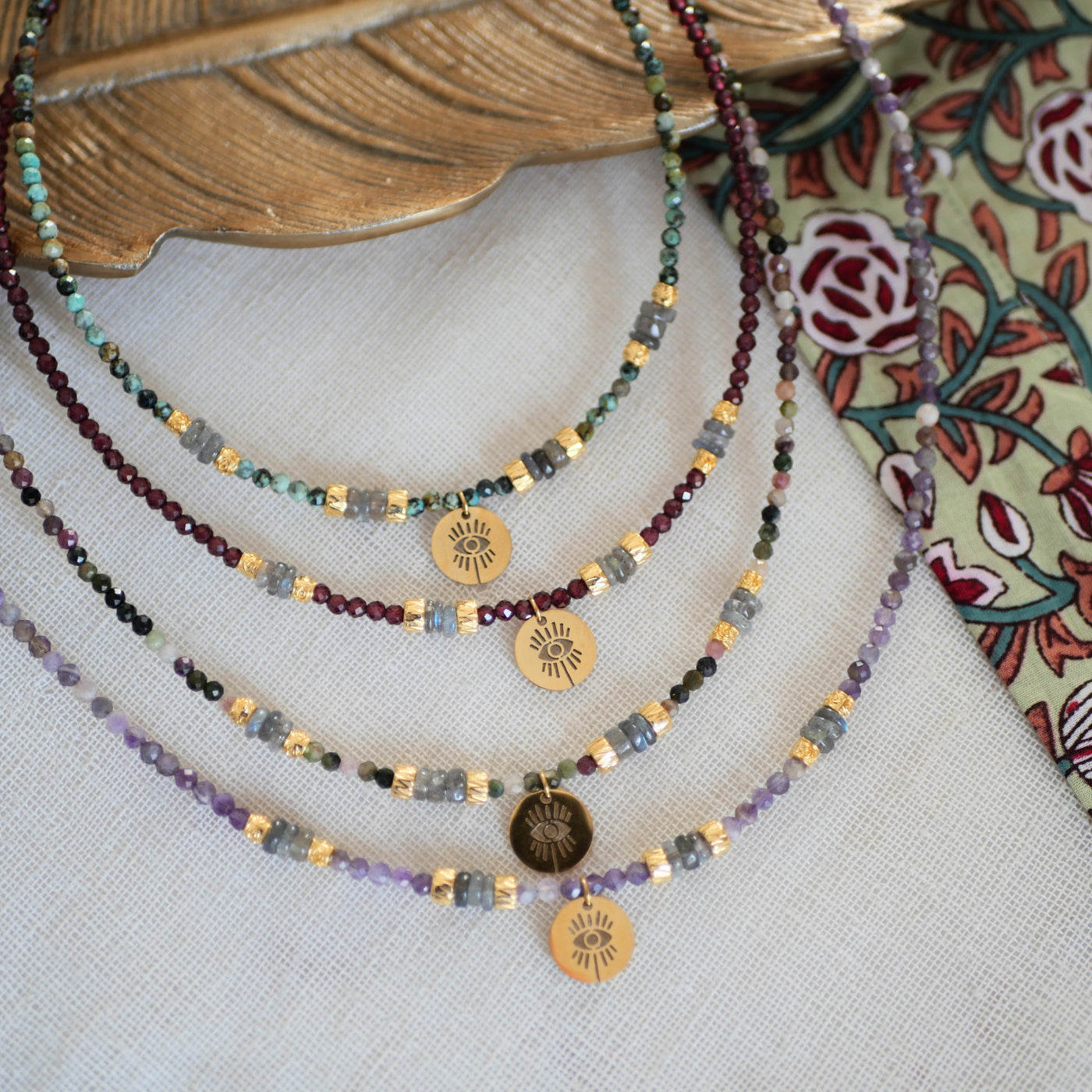 Collier Sia pierre au choix