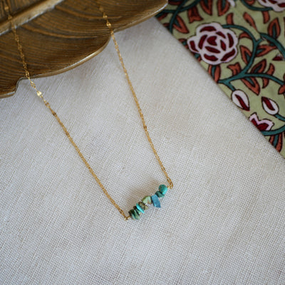 Collier Dhara pierre au choix