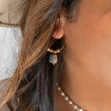 Boucles d'oreilles Manon Labradorite