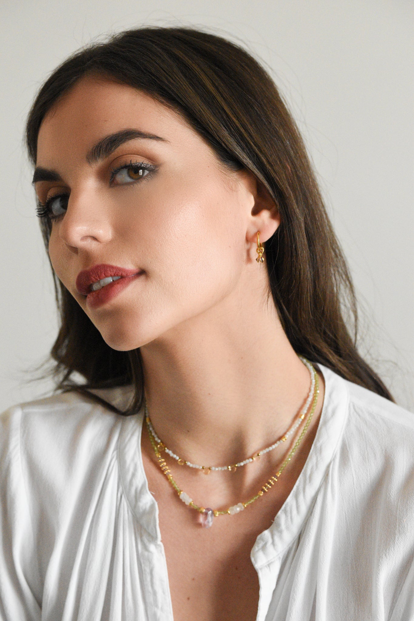 Collier Péridot, Améthyste - Venuka