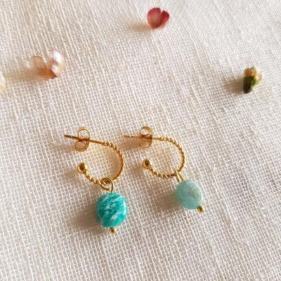 Boucles d'oreilles Fame (pierre au choix)